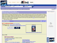 Tablet Screenshot of dvdpricesearch.net