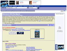 Tablet Screenshot of dvdpricesearch.com